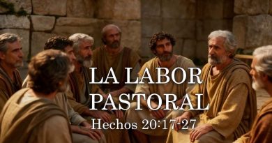 LA LABOR PASTORAL – Hechos 20:17-27