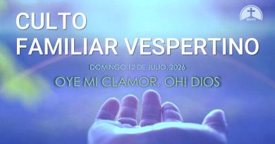 CULTO FAMILIAR VESPERTINO – 12 de julio, 2026 – Berith