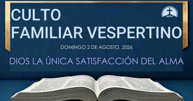 CULTO FAMILIAR VESPERTINO – 2 de agosto, 2026 – Berith