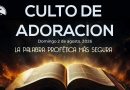 Culto de Adoración – 9:00 hrs. – Domingo 2 de Agosto de 2026