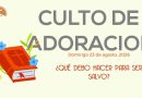 Culto de Adoración – 9:00 h. – Domingo 23 de agosto de 2026