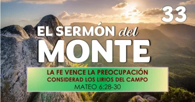 El Sermón del Monte | EPISODIO 33 – LA FE VENCE LA PREOCUPACIÓN – MATEO 6:28-30