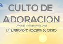 Culto de Adoración – 9:00 h. – Domingo 6 de septiembre de 2026