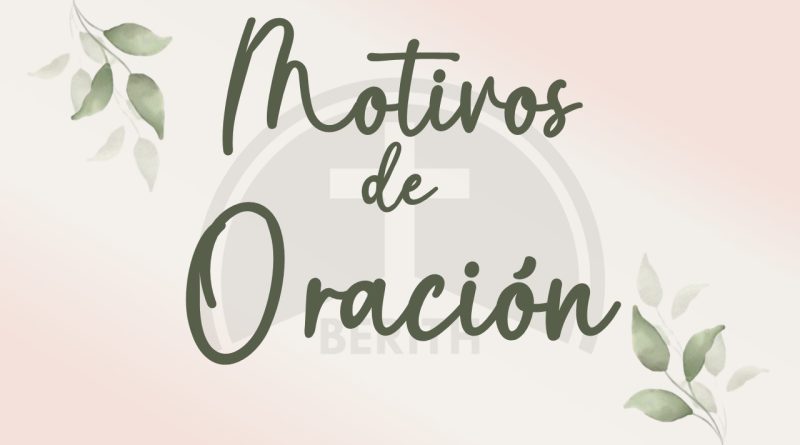 Motivos de oración
