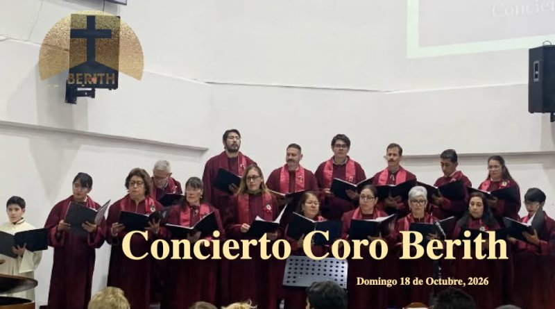 CONCIERTO CORO BERITH – 18 de octubre, 2026 – Berith