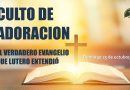 Culto de Adoración – 12:00 h. – Domingo 25 de octubre de 2026