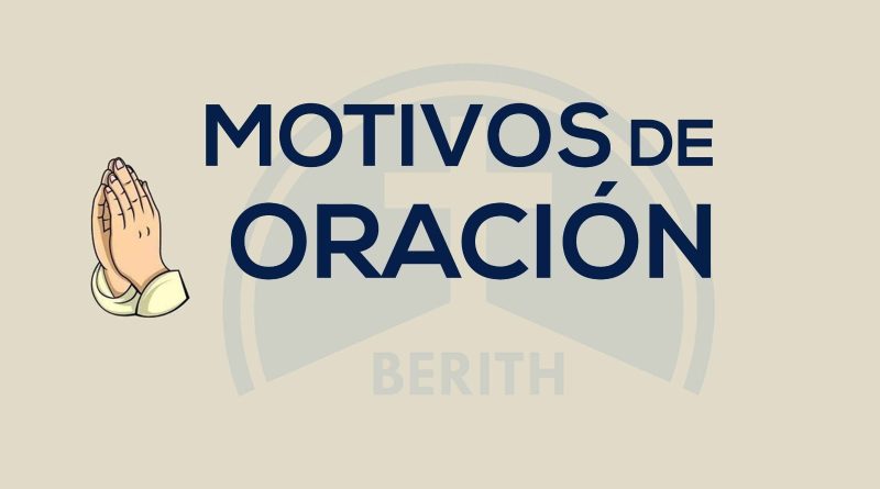 Motivos de oración